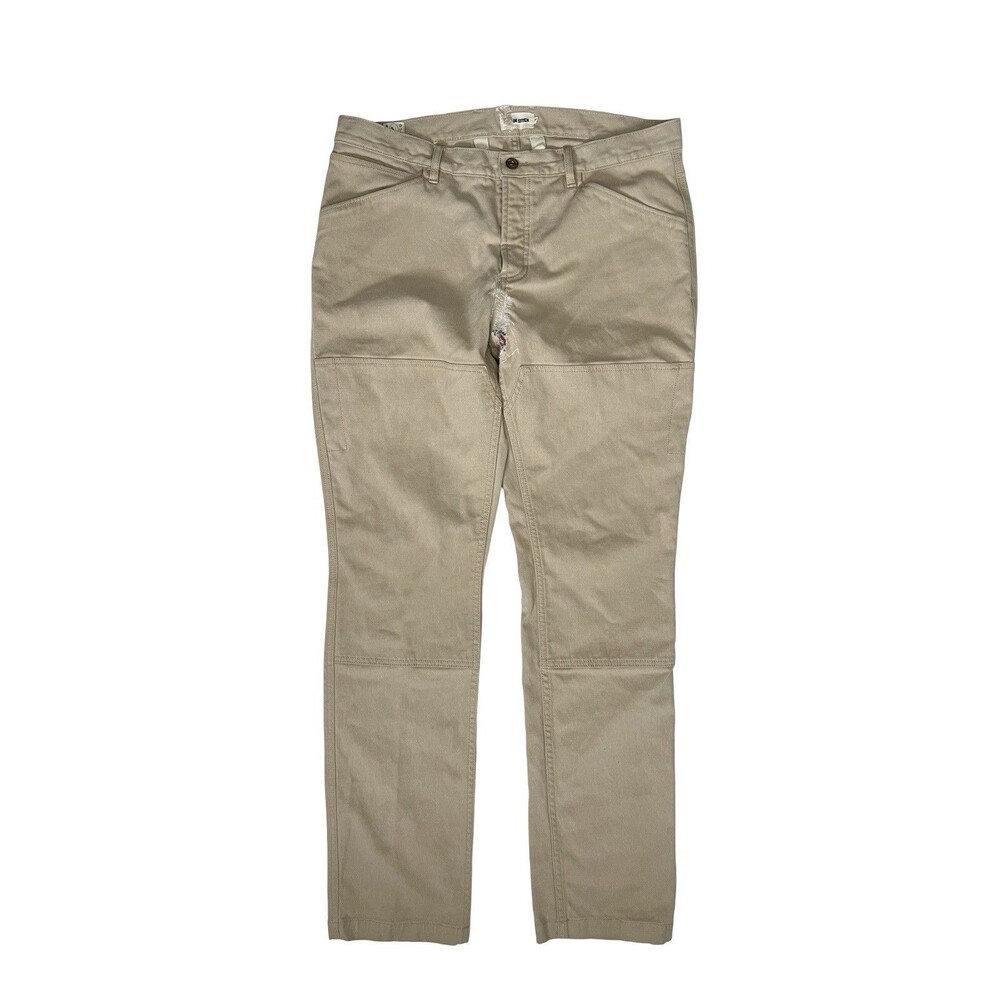 Taylor Stitch Camp Boss Duck Pants Chinos 36x33 Work Chore Double Knee Repaired